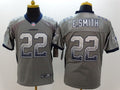 Men's Dallas Cowboys Emmitt Smith #22 Gray Game Jersey1