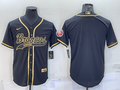Men's Denver Broncos Black Blank Jersey1