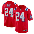 Ty Law New England Patriots Nike Retired   Alternate Game Jersey - Red