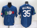 Men's Los Angeles Dodgers Cody Bellinger #35 Blue Stitched Baseball Jersey1