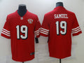 Men's San Francisco 49ers Deebo Samuel #19 Red 75th Anniversary Game Jersey1