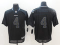 Men's Dallas Cowboys Dak Prescott #4 Black Authentic Player Game Jersey1