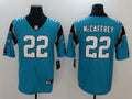 Men's Carolina Panthers Christian McCaffrey #22 Blue Game Jersey1