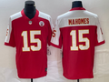 Men's Kansas City Chiefs Patrick Mahomes #15 Red Vapor F.U.S.E. Limited Jersey1