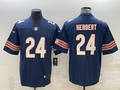 Men's Chicago Bears Khalil Herbert #24 Navy Game Jersey1