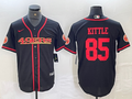 Men's San Francisco 49ers George Kittle #85 Black Joint Edition Player Jersey1