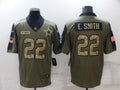 Men's Dallas Cowboys Emmitt Smith #22 Brown Game Jersey1
