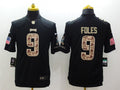 Men's Philadelphia Eagles Nick Foles #9 Black Player Game Jersey1