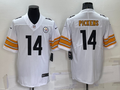 Men's Pittsburgh Steelers George Pickens #14 White Game Jersey1