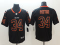 Men's Chicago Bears Walter Payton #34 Black Game Player Jersey1