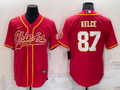 Men's Kansas City Chiefs Travis Kelce #87 Red Game Jersey1 Joint Edition