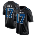 Men's Indianapolis Colts Daniel Jones Nike Black Fashion Game Jersey