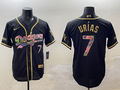 Men's Los Angeles Dodgers Julio Urias #7 Black Limited Player Jersey