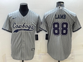Men's Dallas Cowboys CeeDee Lamb #88 Gray Game Player Jersey1 Joint Edition