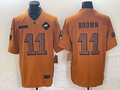 Men's Philadelphia Eagles A.J. Brown #11 Brown 2023 Salute To Service Limited Jersey1