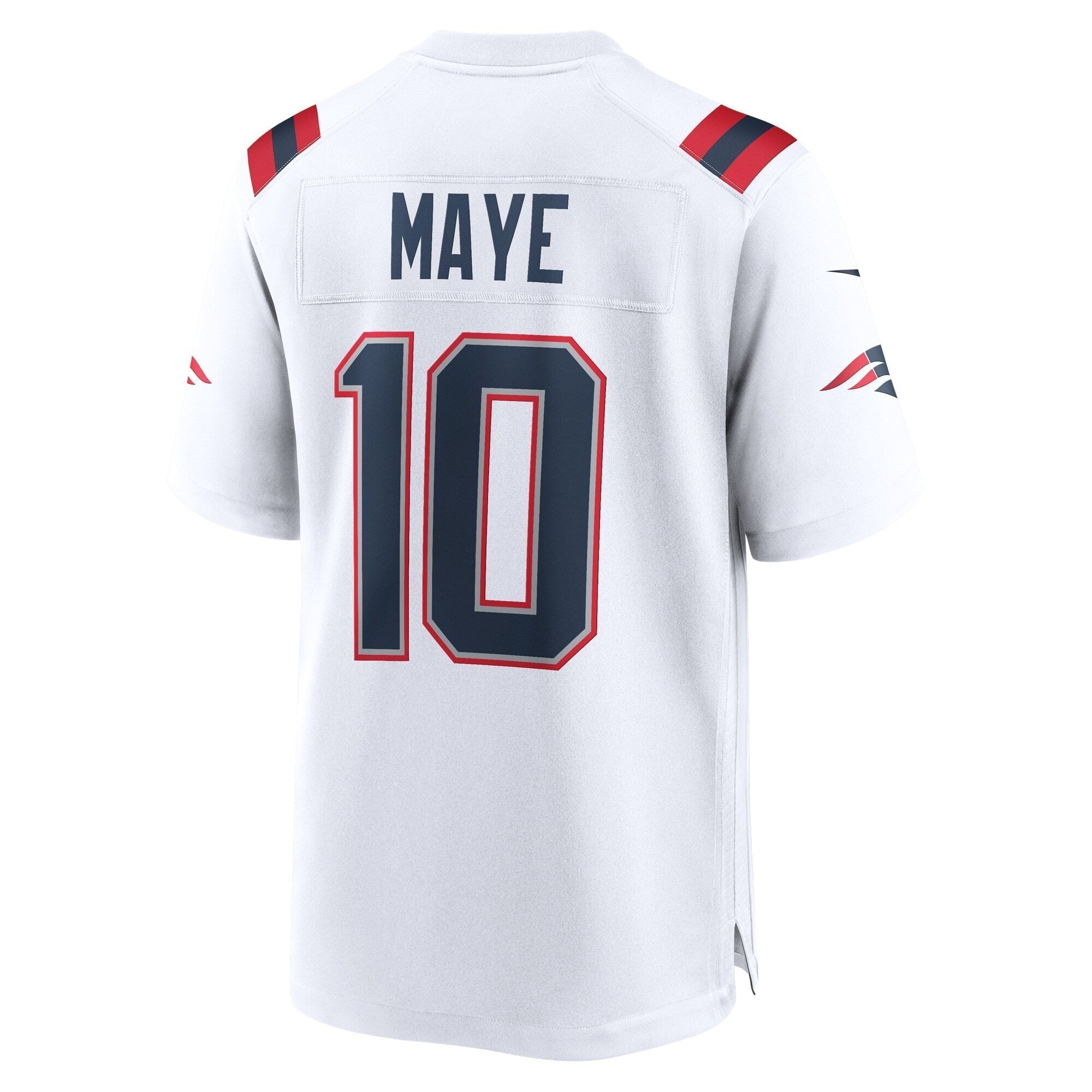 Drake Maye New England Patriots Nike    Game Jersey - White