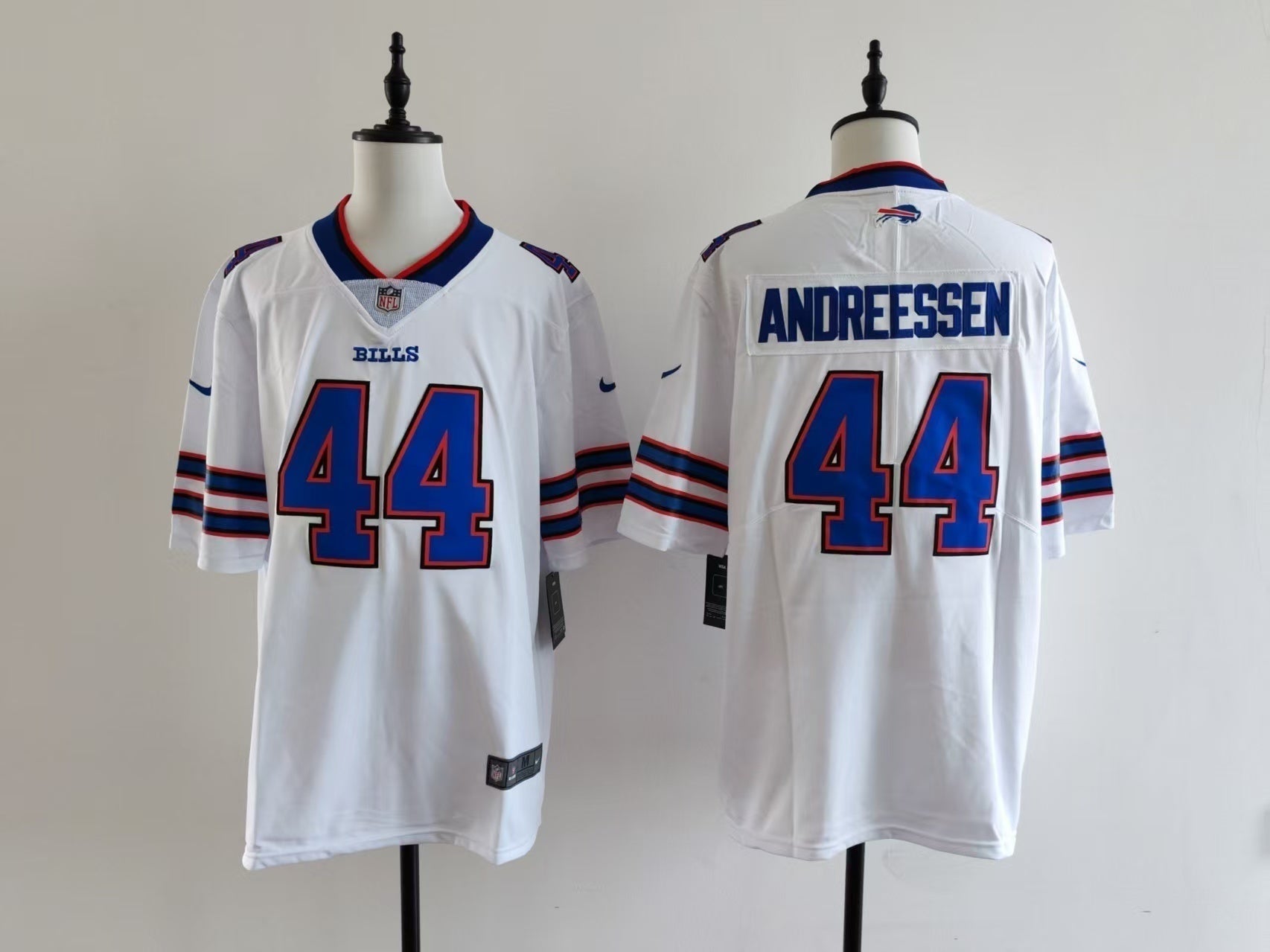 Men's Buffalo Bills Joe Andreessen Jersey-White