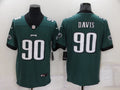 Men's Philadelphia Eagles Jordan Davis #90 Midnight Green Game Jersey1