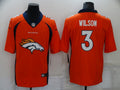 Men's Denver Broncos Russell Wilson #3 Orange Player Jersey1
