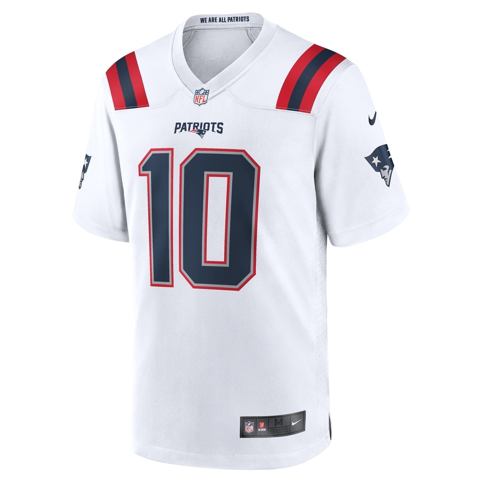 Drake Maye New England Patriots Nike    Game Jersey - White