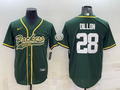 Men's Green Bay Packers AJ Dillon #28 Green Game Jersey1 Joint Edition
