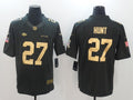 Men's Kansas City Chiefs Karim Hunt #27 Black Game Player Jersey1