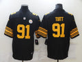 Men's Pittsburgh Steelers Stephon Tuitt #91 Black Alternate Legend Jersey1