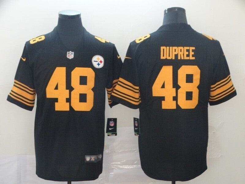 Men's Pittsburgh Steelers Bud Dupree Nike Jersey -  Black-yellow numbers
