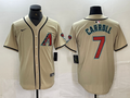 Men's Arizona Diamondbacks Corbin Carroll #7 Cream Limited Player Jersey1