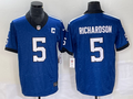 Men's Indianapolis Colts Anthony Richardson #5 Royal Indiana Nights Alternate Game Jersey1