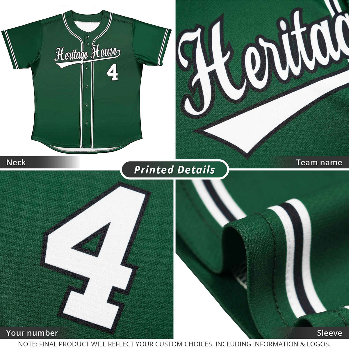 Custom Yellow Green-White Classic Style Authentic Baseball Jersey
