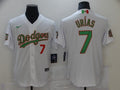 Men's Los Angeles Dodgers Julio Urias #7 White Player Baseball Jersey1