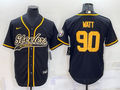 Men's Pittsburgh Steelers T.J. Watt #90 Black Vapor F.U.S.E. Limited Jersey1 Joint edition