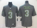 Men's Seattle Seahawks Russell Wilson #3 Gray Alternate Game Jersey1