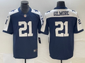 Men's Dallas Cowboys Stephon Gilmore #21 Navy Player Jersey1