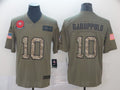 Men's San Francisco 49ers Jimmy Garoppolo #10 Brown Game Player Jersey1