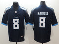 Men's Tennessee Titans Marcus Mariota #8 Navy Game Jersey1