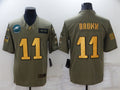 Men's Philadelphia Eagles A.J. Brown #11 Brown Player Jersey1