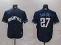 Men's Chicago Cubs Seiya Suzuki #27 Navy City Connect Limited Player Jersey1