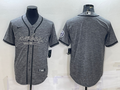 Men's Dallas Cowboys Gray Game Blank Jersey1