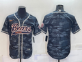 Men's Chicago Bears Grey Camouflage Blank Jersey1