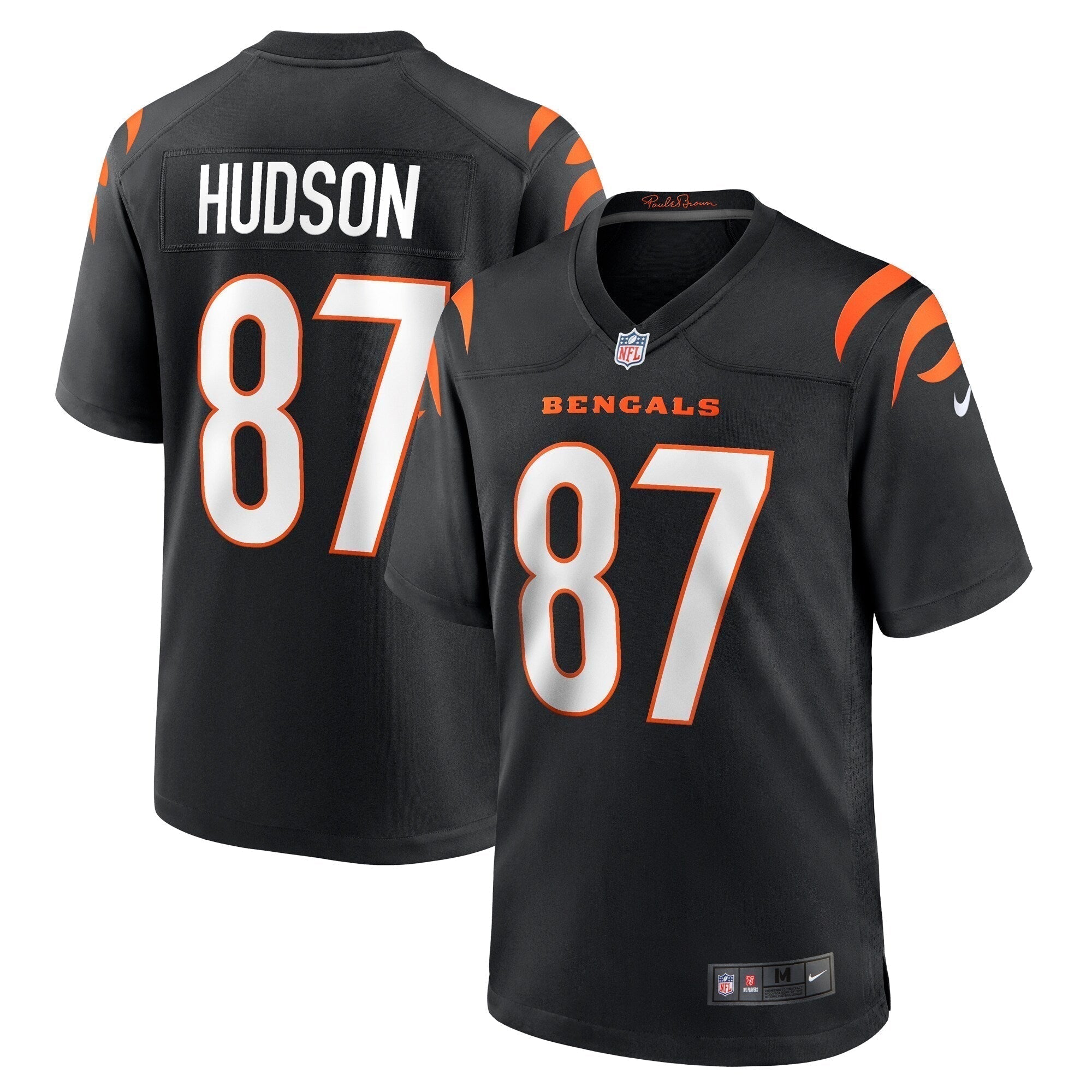 Tanner Hudson Cincinnati Bengals Nike Home Game   Jersey - Black