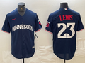 Men's Minnesota Twins Royce Lewis #23 Navy Alternate Replica Player Jersey