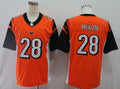 Men's Cincinnati Bengals Joe Mixon #28 Orange Game Jersey1