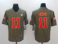 Men's Kansas City Chiefs Alex Smith #11 Brown Game Jersey1