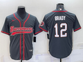 Men's Tampa Bay Buccaneers Tom Brady #12 Gray Game Jersey1 Joint Edition