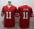 Men's San Francisco 49ers Brandon Aiyuk #11 Red Game Jersey1