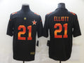 Men's Dallas Cowboys #21 Ezekiel Elliott Black Game Jersey1