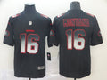 Men's San Francisco 49ers #16 Joe Montana Black Authentic Game Jersey1