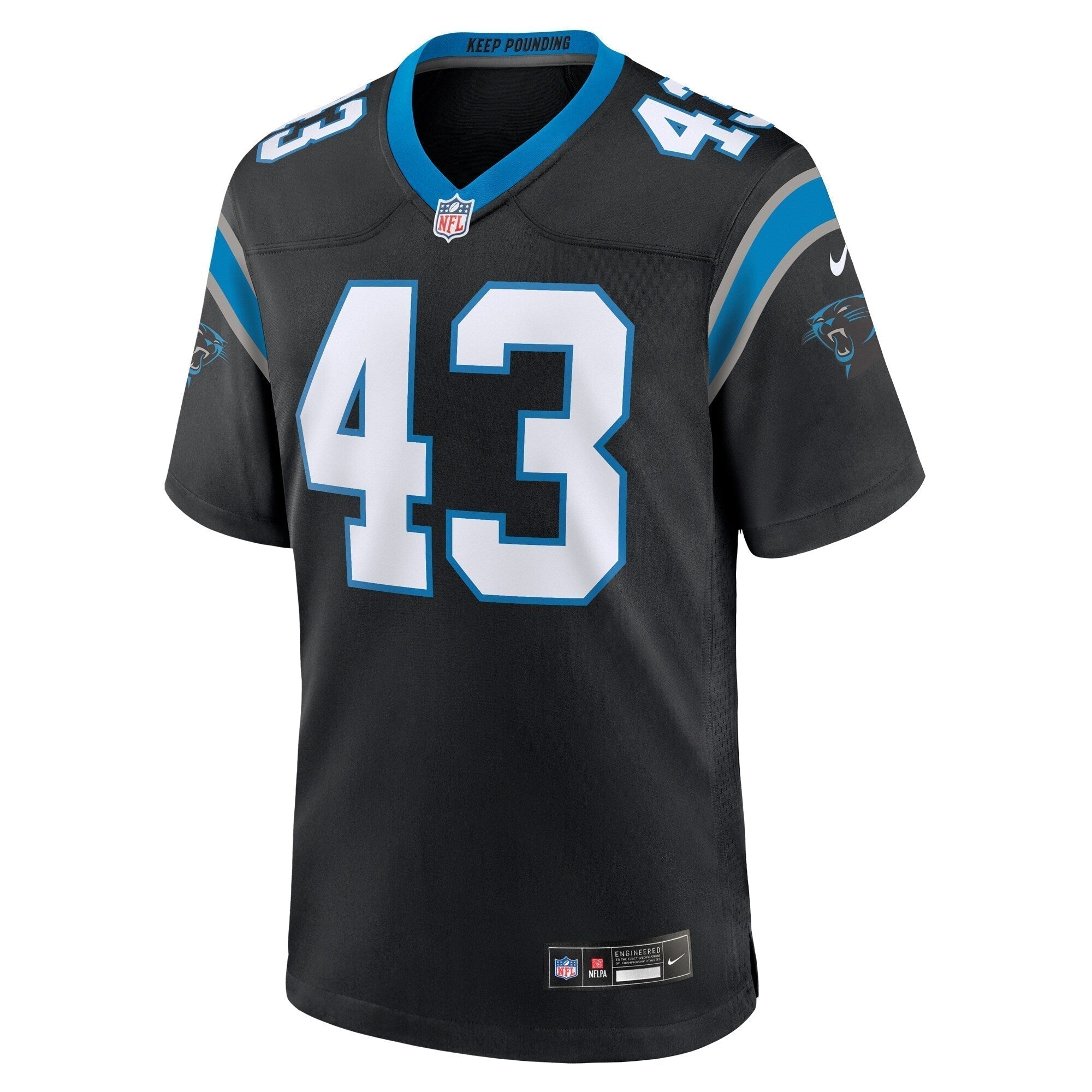 Luiji Vilain Carolina Panthers Nike  Game Jersey -  Black